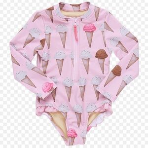 Pink Chicken - Girls Arden One-Piece Swim Suit - Neapolitan Ice Cream